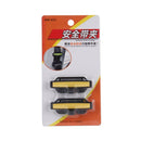 DM-013 2PCS Universal Fit Car Seatbelt Adjuster Clip Belt Strap Clamp Shoulder Neck Comfort Adjustment Child Safety Stopper Buckle(Yellow)