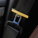 DM-013 2PCS Universal Fit Car Seatbelt Adjuster Clip Belt Strap Clamp Shoulder Neck Comfort Adjustment Child Safety Stopper Buckle(Yellow)