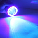 2 PCS Universal 3Inch LED Fog Angel Eyes R500 High Intensity LED Lamps Car Fog Light Halo Angel Eyes Rings Fog Lamp IP65 Waterproof 900LM 10W 6000K Car Fog Lights with Remote Control, DC 12V