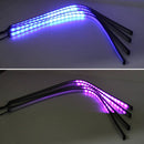 Flashing Lights 15W LED Car in The Network Lights One Drag Four Emblem Eyes Daytime Running Lights LED Universal Car Warning Strobe Flash light Car in The Network Decorative Knight Lights, Cable Length: 75cm