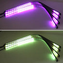 Flashing Lights 15W LED Car in The Network Lights One Drag Four Emblem Eyes Daytime Running Lights LED Universal Car Warning Strobe Flash light Car in The Network Decorative Knight Lights, Cable Length: 75cm