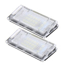 2 PCS License Plate Light with 18 SMD-3528 Lamps for BMW E46 4D 1998-2003ï¼Œ2W 120LM,6000K, DC12V (White Light)