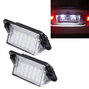 2 PCS License Plate Light with 18 SMD-3528 Lamps for BMW E36(1992-1998)ï¼Œ2W 120LM,6000K, DC12V (White Light)