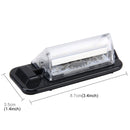 2 PCS License Plate Light with 18 SMD-3528 Lamps for BMW E36(1992-1998)ï¼Œ2W 120LM,6000K, DC12V (White Light)