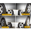 4 PCS Car Auto Semi-Rigid PVC Splash Flaps Mudguards Fender Guard for Audi A4L