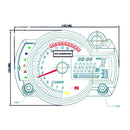 Universal Multi-functional Motorcycle Rotating Speed Mileage Gear Water Temperature Clock Meter Gauage