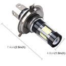 H4 7W 420LM 6000K Car Fog Lights with 42 SMD-3528 LED Lamps, DC 12V(White Light)
