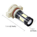 H16 7W 420LM 6000K Car Fog Lights with 42 SMD-3528 LED Lamps, DC 12V(White Light)