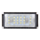 2 PCS License Plate Light with 18 SMD-3528 Lamps for BMW E46 2D M3,2004-2006,2W 120LM,6000K, DC12V (White Light)