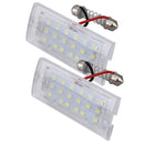 2 PCS License Plate Light with 18 SMD-3528 Lamps for BMW E53(X5),2W 120LM,6000K, DC12V (White Light)