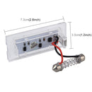 2 PCS License Plate Light with 18 SMD-3528 Lamps for BMW E53(X5),2W 120LM,6000K, DC12V (White Light)