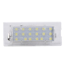 2 PCS License Plate Light with 18 SMD-3528 Lamps for BMW E53(X5),2W 120LM,6000K, DC12V (White Light)