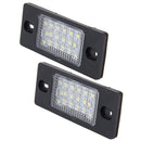 2 PCS License Plate Light with 18 SMD-3528 Lamps for Volkswagen Touareg 2003-2010 ,Prosche Cayenne 2002-2010,2W 120LM, DC12V (White Light)