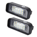 2 PCS License Plate Light with 18 SMD-3528 Lamps with Canbus for Mercedes-Benz W220,2W 120LM,6000K, DC12V(White Light)
