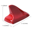 A-886 Car Auto Shark Fin Dome Antenna Decoration for Honda Buick Nissan Hyundai Toyota Volkswagen Mazda(Red)