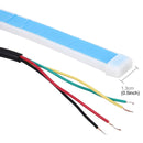 1.2m Car Auto Waterproof Universal Rear Colorful Flowing Light Tail Box Lights Red Light Brake Light Yellow Light Turn Signal Light LED Lamp Strip Tail Decoration, DC 9-30V