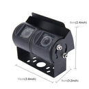 Dual Head Universal 720Ã—540 Effective Pixel, NTSC 60HZ CCD Waterproof Car Rear View Backup Camera With 24 LED Lamps(Black)