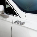 2 PCS Car Body Side Solar Decorative Colorful Strobe Warning Outlet Light