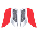 2 PCS Car Body Side Solar Decorative Colorful Strobe Warning Outlet Light