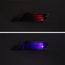 2 PCS Car Body Side Solar Decorative Colorful Strobe Warning Outlet Light