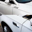 2 PCS Car Body Side Solar Decorative Colorful Strobe Warning Outlet Light