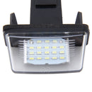 2 PCS License Plate Light with 24 SMD-3528 Lamps for Peugeot Citroen(White Light)