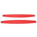 2 PCS Universal Car Body Carbon Fiber Bumper Guard Protector Sticker/Car Crash Bar Bumper Strips /Car Crash Strips/Anti-rub Strips/Anti-rub Bar(Red)