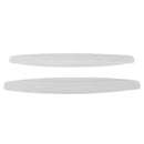 2 PCS Universal Car Body Carbon Fiber Bumper Guard Protector Sticker/Car Crash Bar Bumper Strips /Car Crash Strips/Anti-rub Strips/Anti-rub Bar(White)