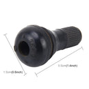 TR412 Car Motorcycle Bike Universal Copper Valve Adaptor with Rubber Cover
