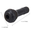 TR413 Car Motorcycle Bike Universal Copper Valve Adaptor with Rubber Cover