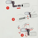 2 PCS Mini Universal Adjustable Rear View Mirror Rear Reflector for Bicycle / Mountain Bike