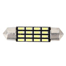 2 PCS 2W 100 LM 6000K 36MM Bicuspid Port Car Dome Lamp LED Reading Light with 16 SMD-4014 LED Lamps, DC 12V (White Light)