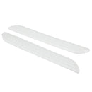 2 PCS Universal Car Auto Rubber Body Bumper Guard Protector Strip Sticker(White)