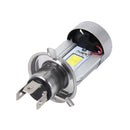 H4 HS1 Motorcycle Headlamps COB Spotlights Electric Car Fog Lights 6000K 20W 2600LM 5000Hours(White Light)