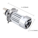 H4 HS1 Motorcycle Headlamps COB Spotlights Electric Car Fog Lights 6000K 20W 2600LM 5000Hours(White Light)