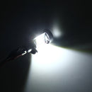 H4 HS1 Motorcycle Headlamps COB Spotlights Electric Car Fog Lights 6000K 20W 2600LM 5000Hours(White Light)