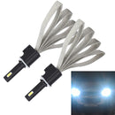 2 PCS S7 880/881 40W 3200 LM 6000K IP68 Car Headlight with 2 COB Lamps and Heat Dissipation Cable, DC 9-30V(White Light)