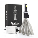 2 PCS S7 880/881 40W 3200 LM 6000K IP68 Car Headlight with 2 COB Lamps and Heat Dissipation Cable, DC 9-30V(White Light)