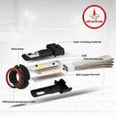 2 PCS S7 9004 40W 3200 LM 6000K IP68 Car Headlight with 2 COB Lamps and Heat Dissipation Cable, DC 9-30V(White Light)