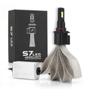 2 PCS S7 9005 40W 3200 LM 6000K IP68 Car Headlight with 2 COB Lamps and Heat Dissipation Cable, DC 9-30V(White Light)