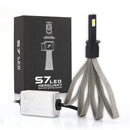 2 PCS S7 H1 40W 3200 LM 6000K IP68 Car Headlight with 2 COB Lamps and Heat Dissipation Cable, DC 9-30V(White Light)