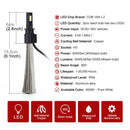 2 PCS S7 H3 40W 3200 LM 6000K IP68 Car Headlight with 2 COB Lamps and Heat Dissipation Cable, DC 9-30V(White Light)