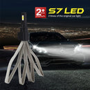 2 PCS S7 H3 40W 3200 LM 6000K IP68 Car Headlight with 2 COB Lamps and Heat Dissipation Cable, DC 9-30V(White Light)