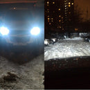 2 PCS S7 H7 40W 3200 LM 6000K IP68 Car Headlight with 2 COB Lamps and Heat Dissipation Cable, DC 9-30V(White Light)