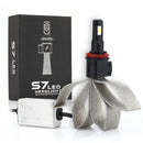 2 PCS S7 H8/H11 40W 3200 LM 6000K IP68 Car Headlight with 2 COB Lamps and Heat Dissipation Cable, DC 9-30V(White Light)
