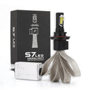 2 PCS S7 H13 40W 3200 LM 6000K IP68 Car Headlight with 2 COB Lamps and Heat Dissipation Cable, DC 9-30V(White Light)