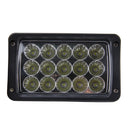 DC 10-60V 45W 2500LM 6000K Waterproof Vehicle Car Boat Marine External Work Lights Emergency Lights 30 Degrees Adjustable Spot Light LED Car Bulbs with 15 Intense Wafer Lights (White Light)
