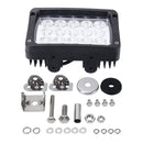 DC 10-60V 45W 2500LM 6000K Waterproof Vehicle Car Boat Marine External Work Lights Emergency Lights 30 Degrees Adjustable Spot Light LED Car Bulbs with 15 Intense Wafer Lights (White Light)