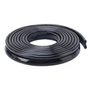 5.6m Car Decorative Strip Rubber Chrome Decoration Strip Door Seal Window Seal (Black)