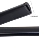 5.6m Car Decorative Strip Rubber Chrome Decoration Strip Door Seal Window Seal (Black)